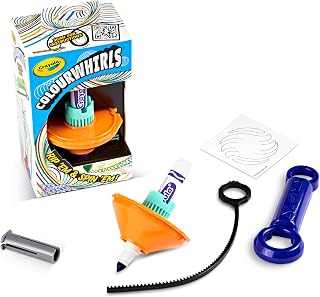 CRAYOLA - ColourWhirls, la peonza de Colores, Juego con 1 peonza, Colores Surtidos, desafíos para la Familia y Amigos, Juego y Regalo Creativo para niños, a Partir de 6 años, 74-7649