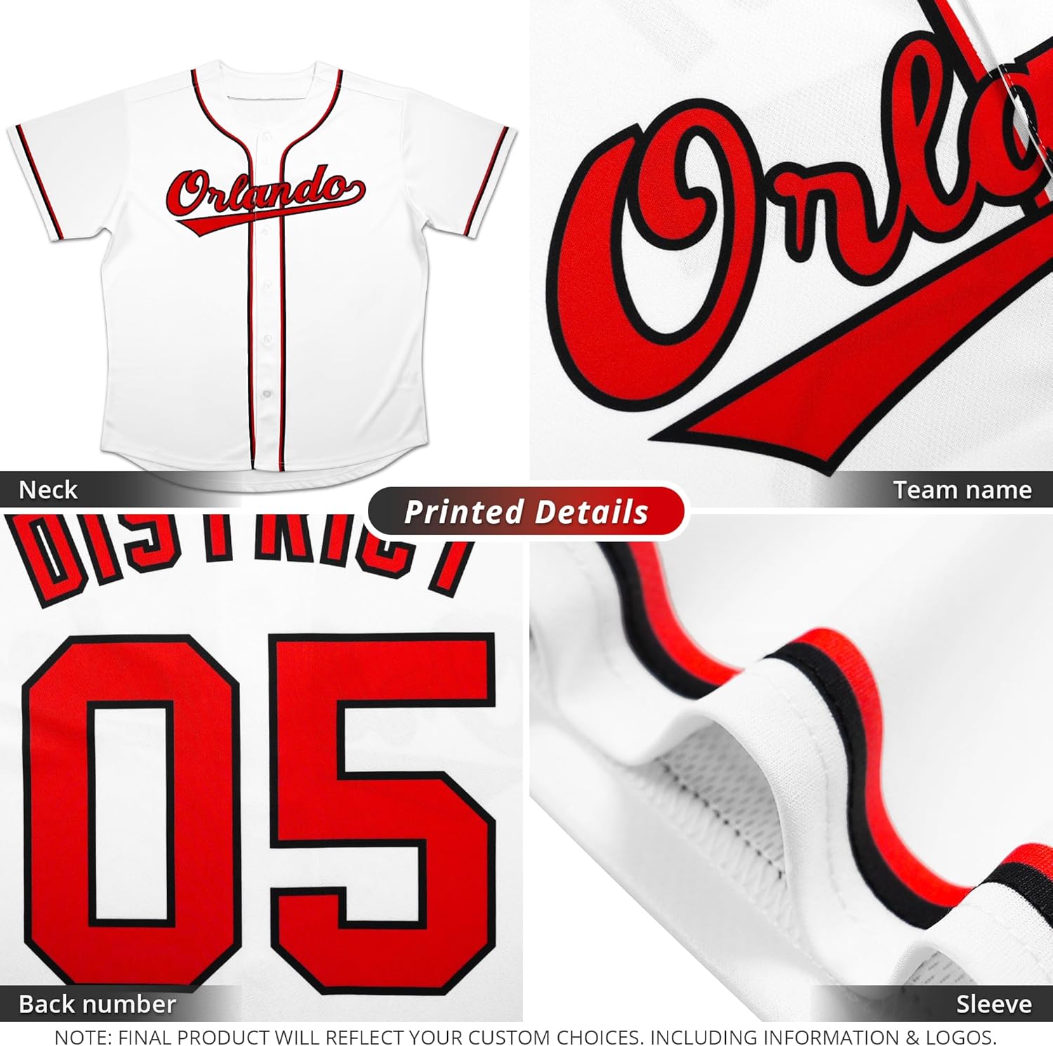 Custom Baseball Jerseys Short Sleeves Athletic Shirt Personalized Team Names Numbers and Logos for Adults Youth Kids - Image 5