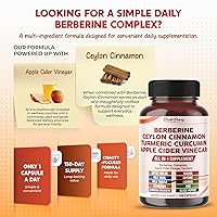 Vista 4 de Berberina Canela Vinagre De Sidra De Manzana Cúrcuma - Apoyo General De Bienestar
