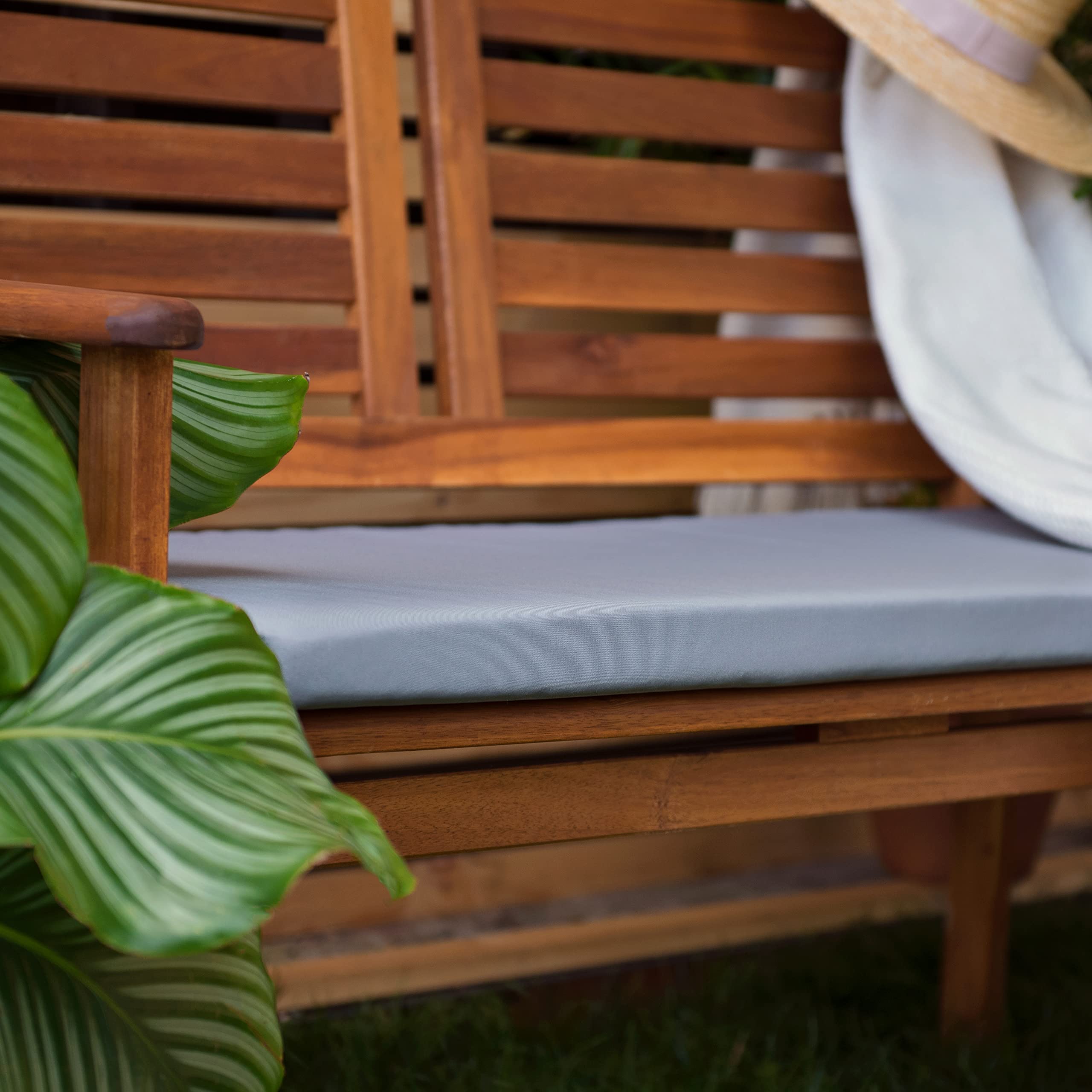 Gardenista Tuinbankkussen voor buitenbank | bank terrasmeubilair 2-zits kussen 117 x 39 cm | Waterbestendig zacht en duurzaam materiaal | Comfortabele en lichte vezelvulling (groen