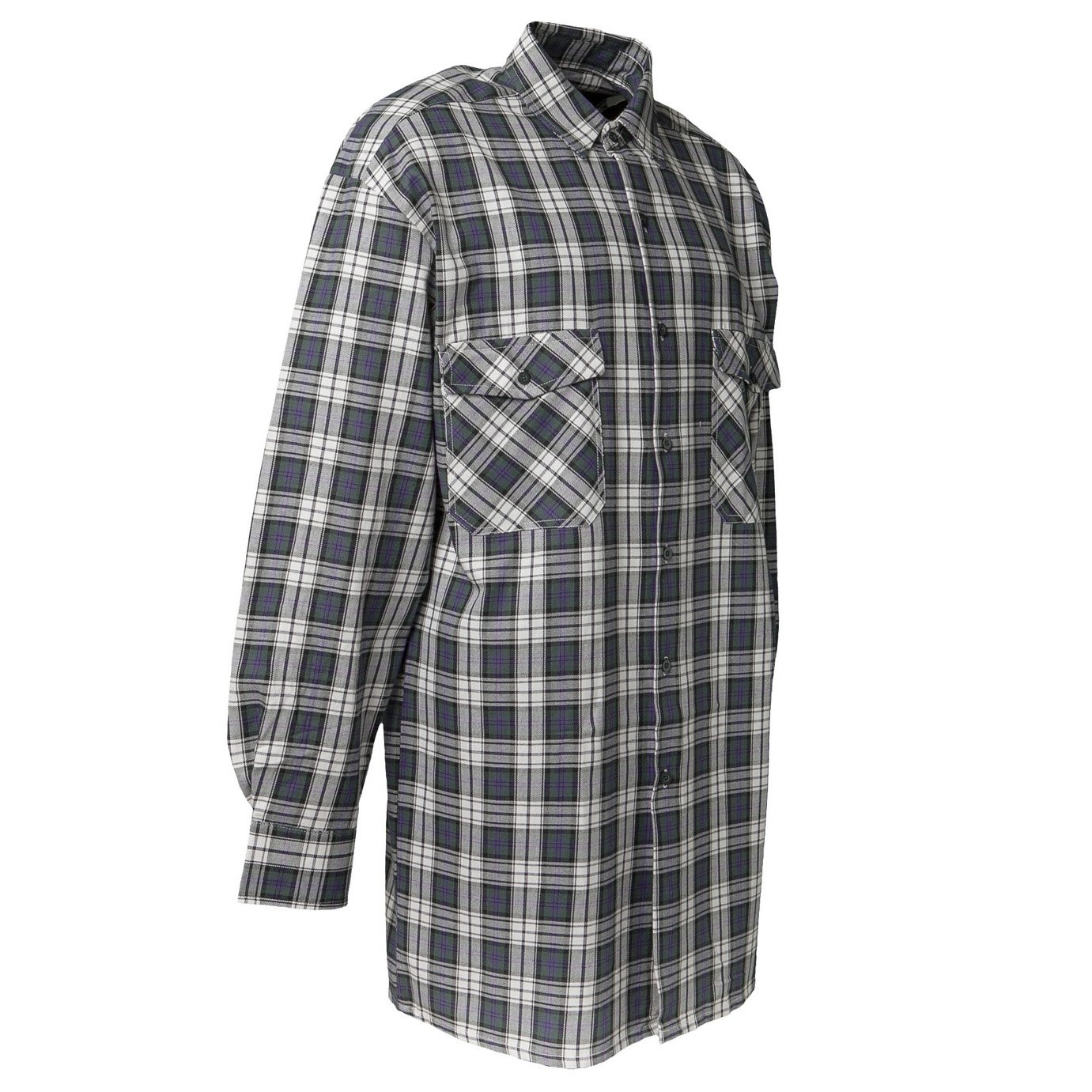 Planam 452049 - Franela camisa del tamaño 49/50 "2001", 4xl, cuadros verdes