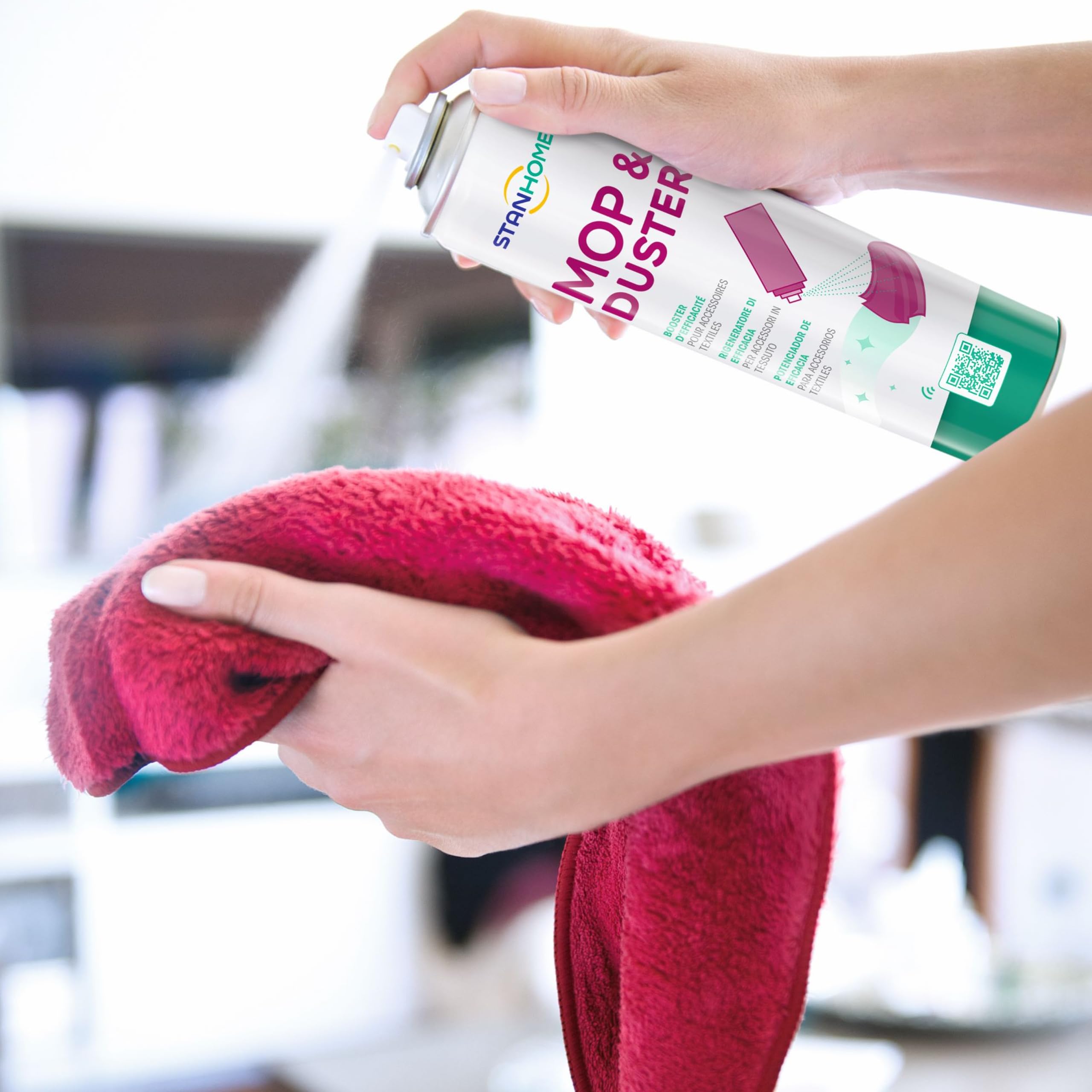 Stanhome Mop Duster Limpia polvo - Retrasa la acumulación de polvo, complemento potenciador para plumeros y mopas quitapolvo (400ml) (1)