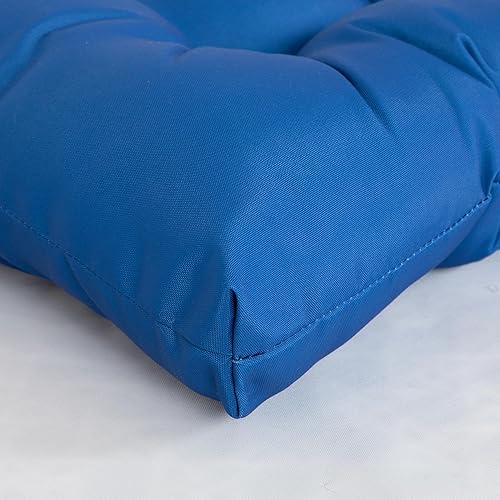 Miniatura 3 de ARTPLAN Cojines para sillas de exterior, juego de 4, cojines de asiento de patio de 19 x 19 x 4 pulgadas con lazos, cojines para sillas de comedor