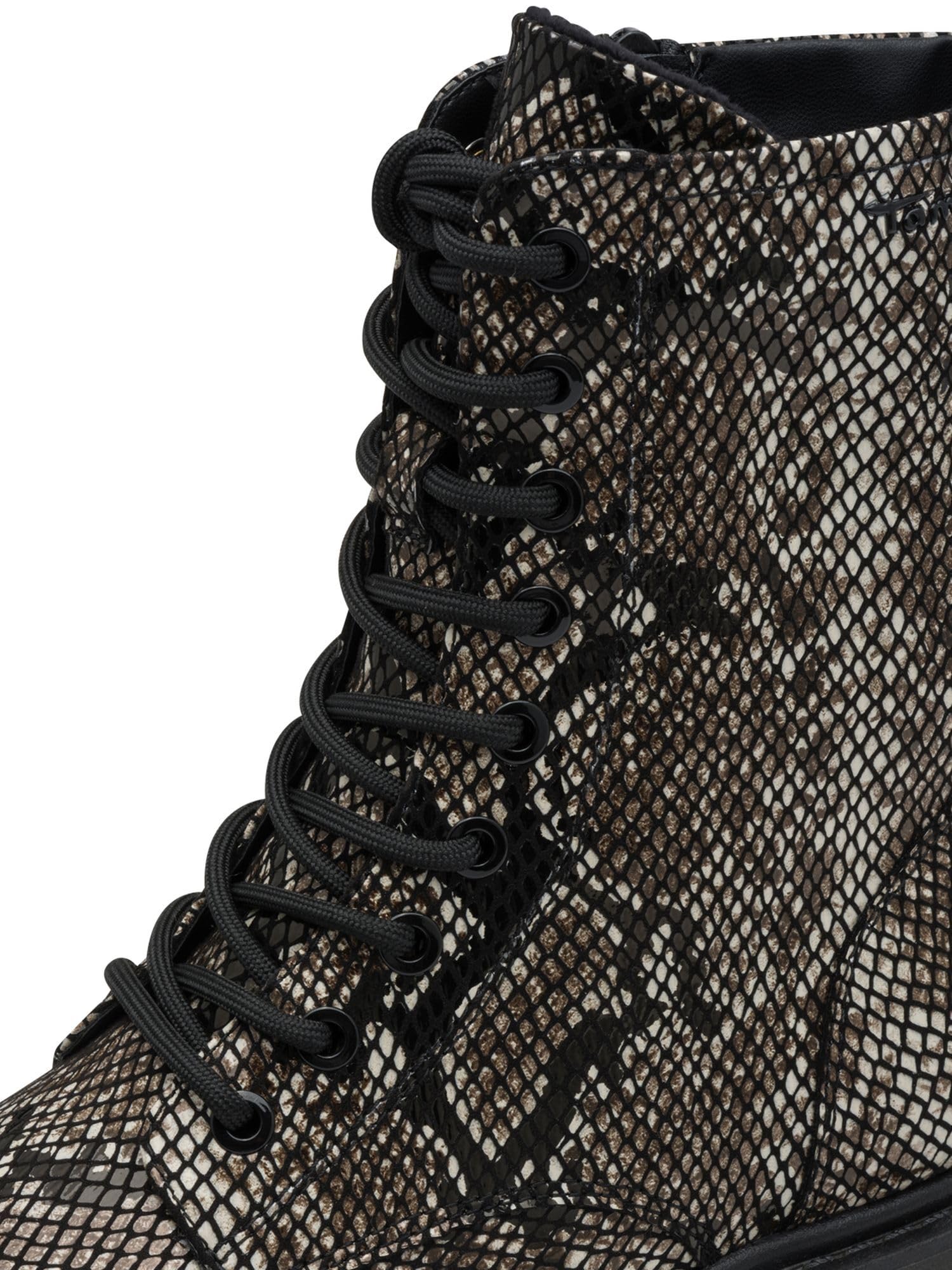 Tamaris Kobiety Tamaris Damen Lace Boot Flat 1-25918-43Buty za kostkę
