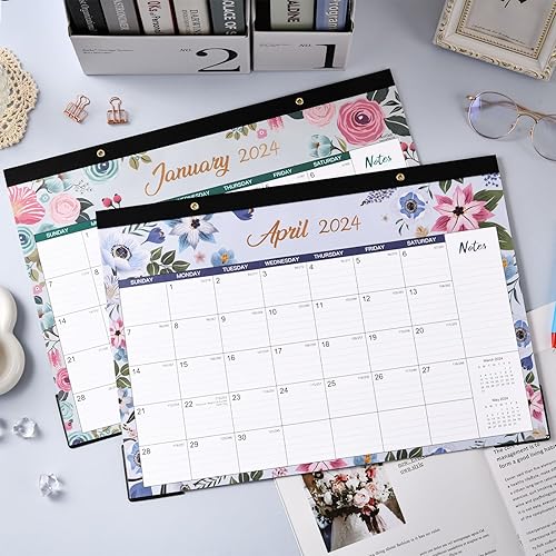 Miniatura 2 de Calendario de escritorio 2024  Calendario de escritorio 2024 de enero de 2024 a diciembre de 2024, 16.8 x 12 pulgadas, 12 calendario mensual de