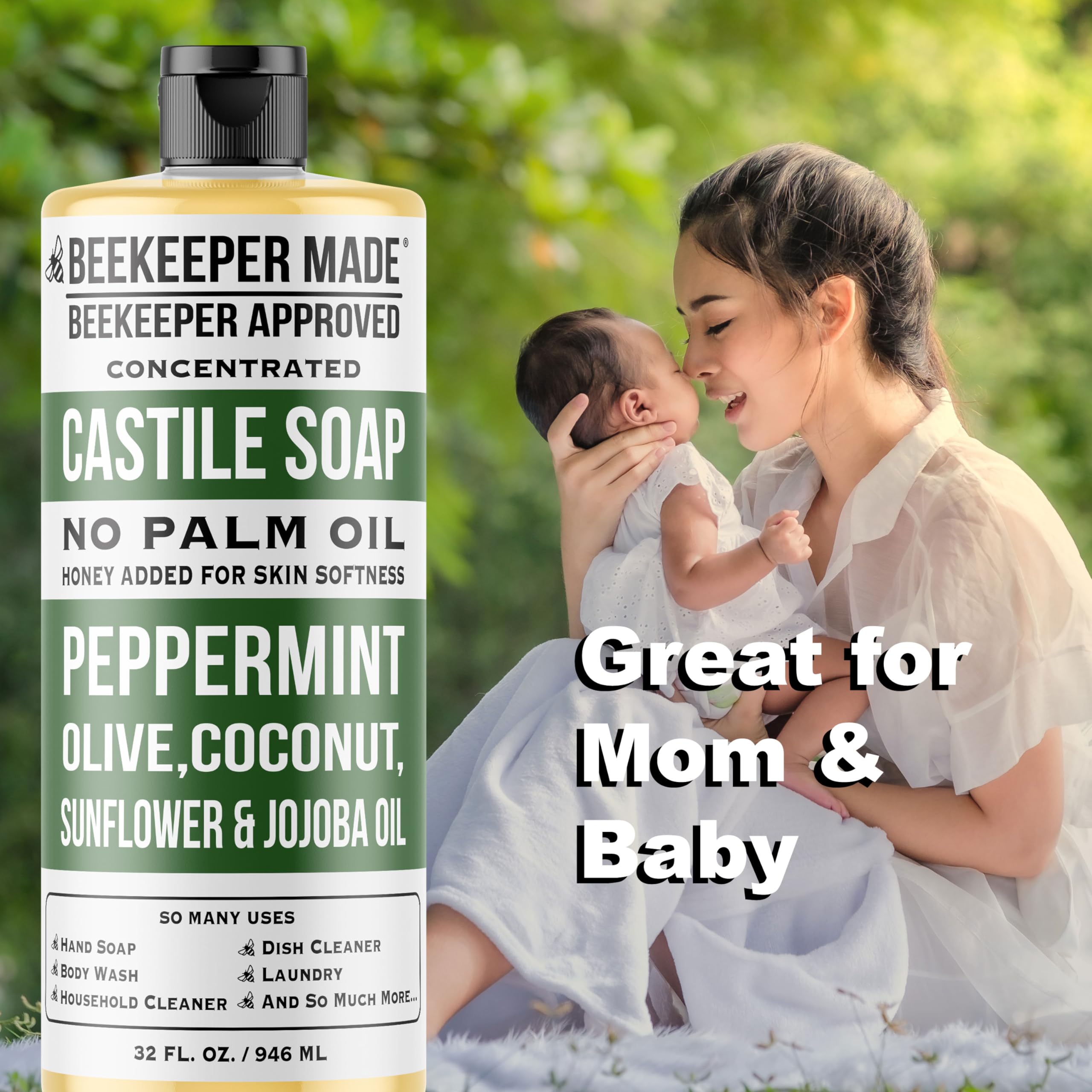 Beessential Beekeeper Made Natural Liquid Castile Soap