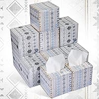 Vista 1 de Nitial 12 Packs Facial Tissues Boxes Abstract Tissues Cube Boxes Soft Facial Tissue Bulk Square Box Tissues Face Tissue Paper Box for Toilet Travel
