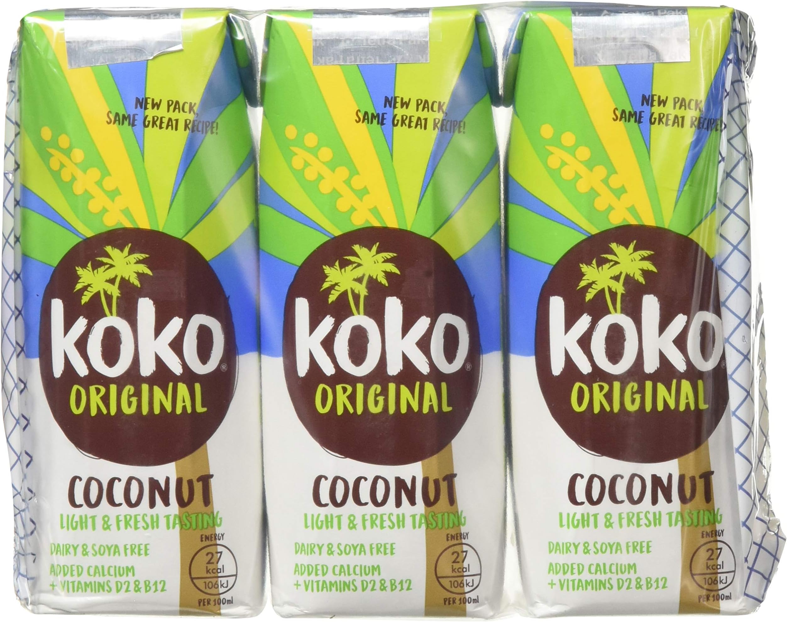 Koko Dairy Free Original Coconut Milk + Calcium 8 x (3 x 250 ml)
