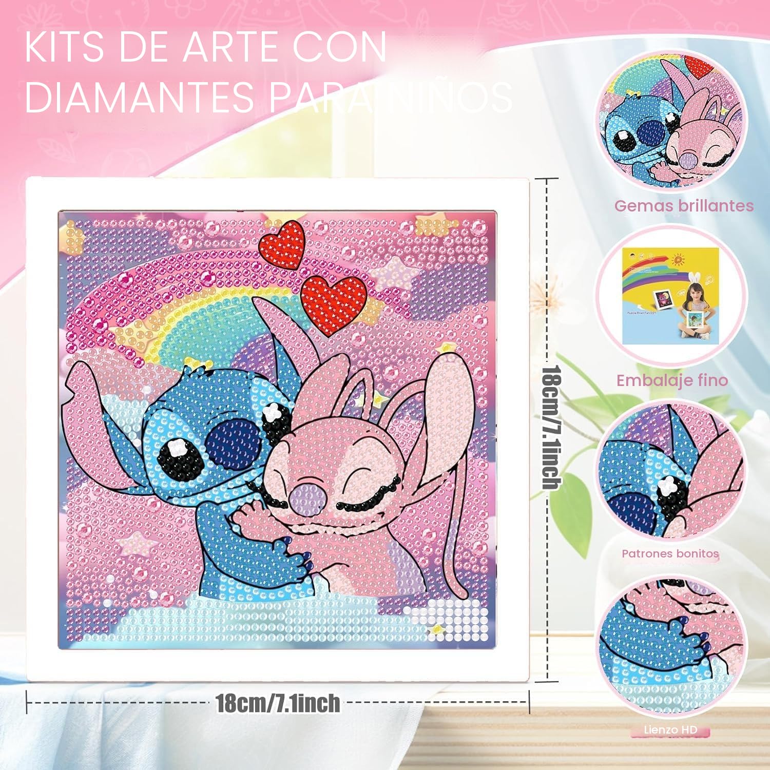 AmzKoi Diamond Painting Kit Completo para Niños, DIY 5D Pintura Diamante con Marco de Madera Gato, Cuadros Diamantes Niños Niñas Adultos, Punto de Cruz Diamante Artesanía para Decoración del Hogar AmzKoi Diamond Painting Kit Completo para Niños, DIY 5D Pintura Diamante con Marco de Madera Gato, Cuadros Diamantes Niños Niñas Adultos, Punto de Cruz Diamante Artesanía para Decoración del Hogar