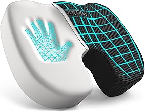 FORTEM Chair Cushion, Seat Cushion, Office Chair Cushion, Memory Foam Cushion, Non-Slip Cushion for Gaming, Driver's Car Cushion, Washable Cover