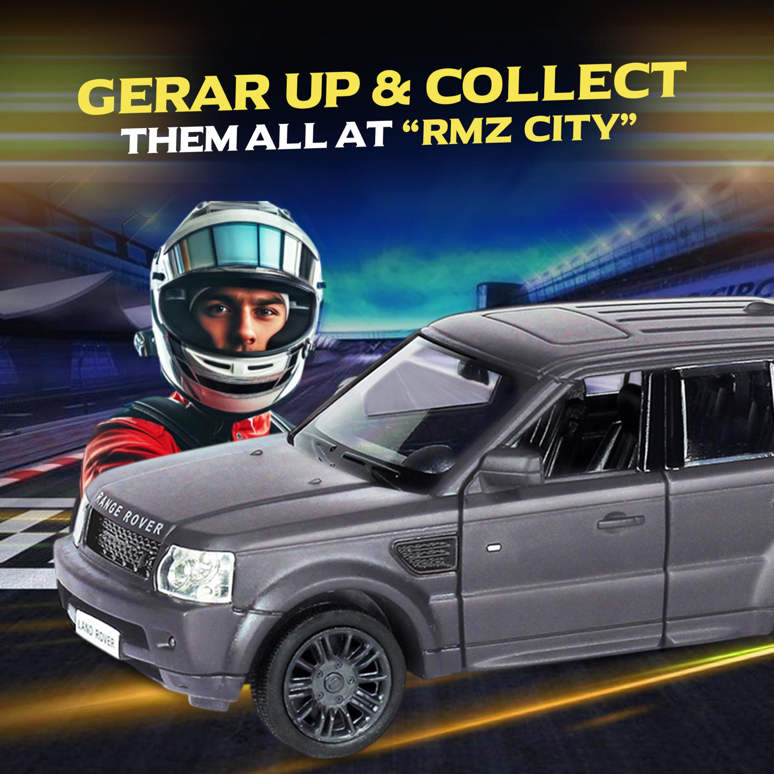 Rmz City 5 Inch Die Cast Land Rover Range Rover Sport-Matt Toy Car