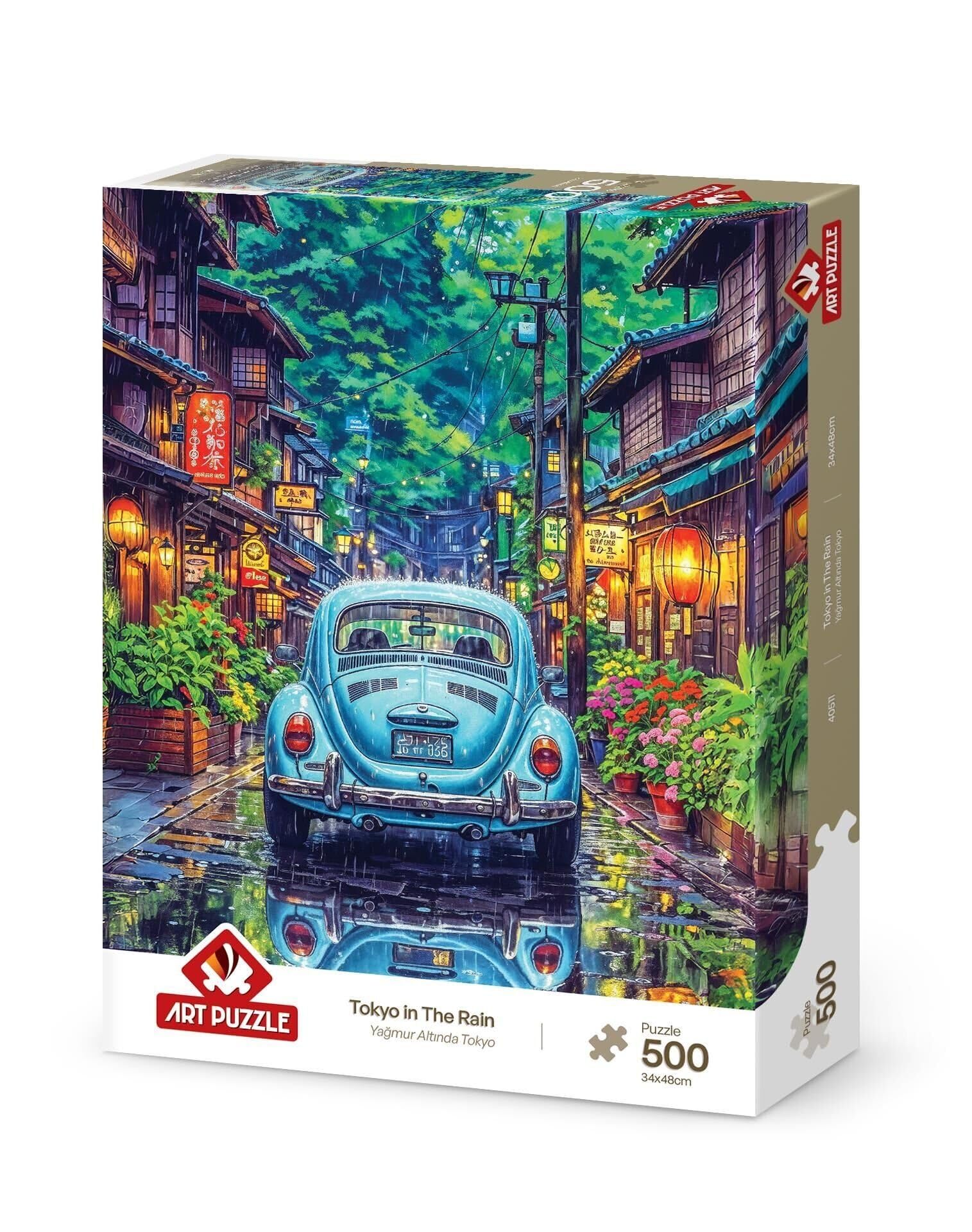 Art Puzzle Yağmur Altında Tokyo 500 Parça Puzzle