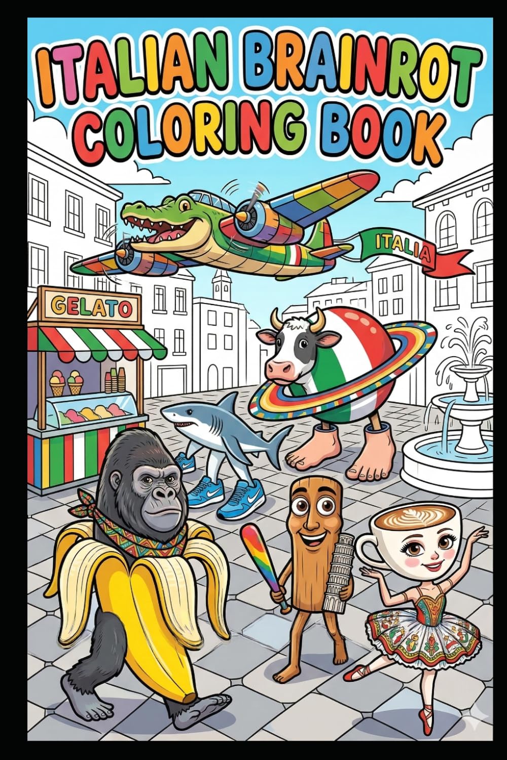 Italian Brainrot Coloring Book