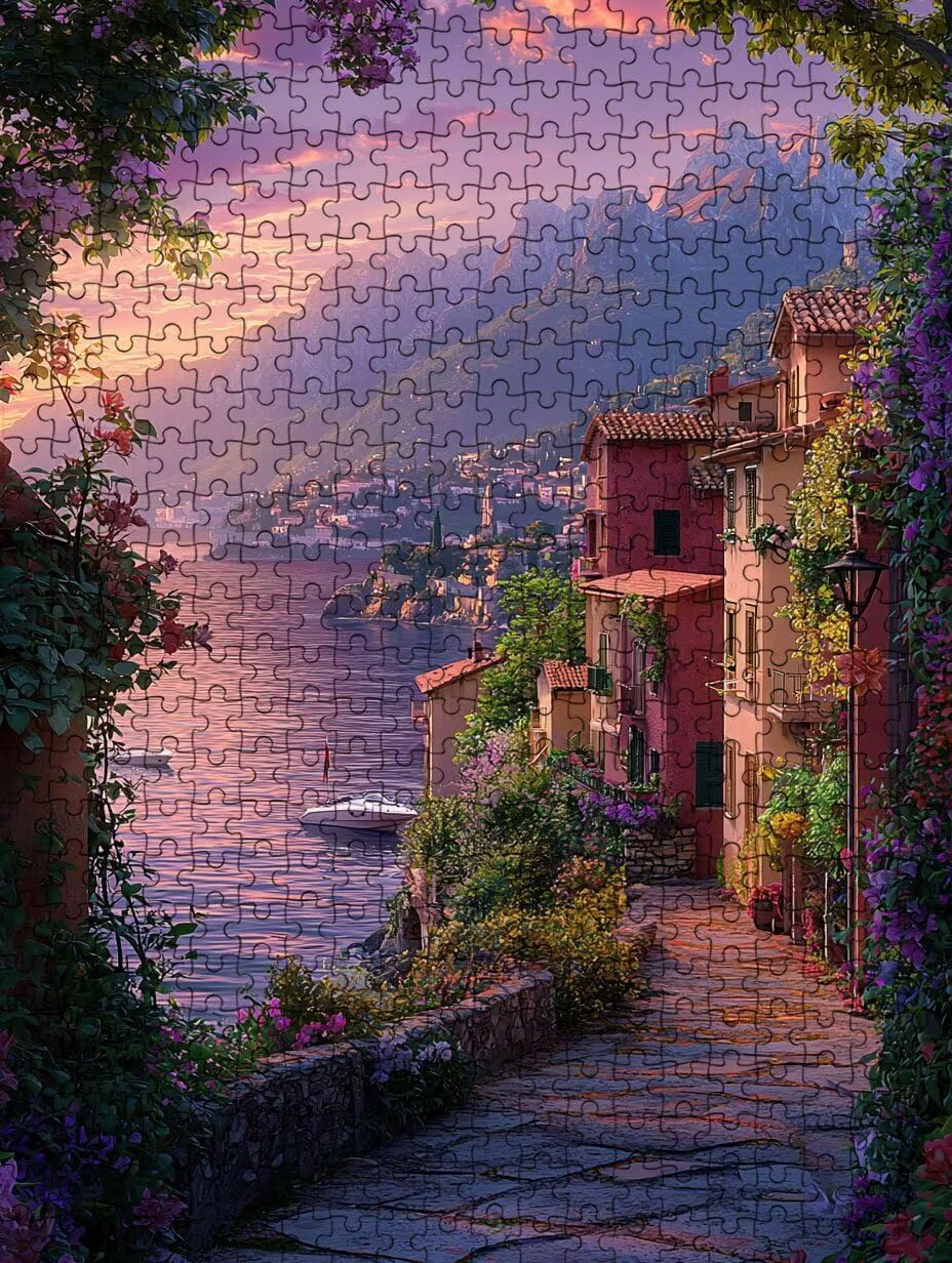 Puzzle 6000 Pezzi, Paesaggio Città 3D Puzzle per Adulti Impegnativo, Educa Puzzles Artistico, Divertente E Stimolante Puzzles Decorativo per La Famiglia, Regalo e Decorazione Pareti DX0YL6-935