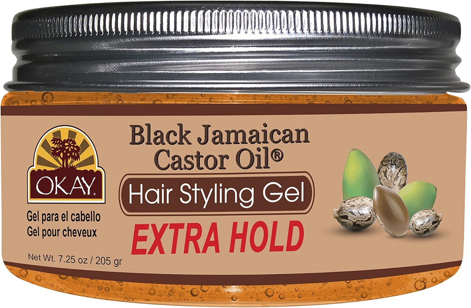 OKAY black jamaican hair styling gel, extra hold 7.25oz Amazon.ca