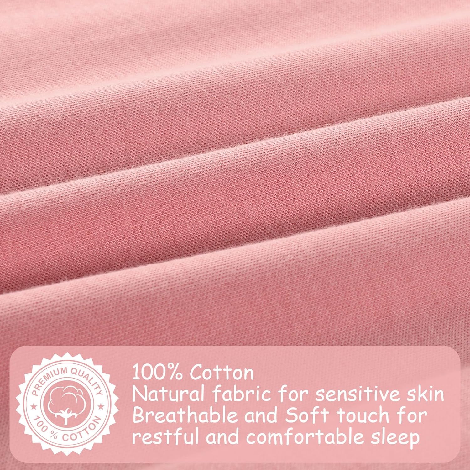 Looxii Baby Sleep Sack 0.5 TOG, 100% Cotton 3 Pack Wearable Blanket Baby Sleep Bag for Newborn Infant, 2-Way Zipper Lightweight Toddler Sleeping Sack 6-12 Months - Image 6