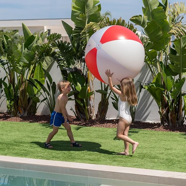 Foto 4 de 7 de Flamingueo - Pelota Hinchable - Balón Flotador para Niños y Adultos- Forma Pelota para Playa y Piscina