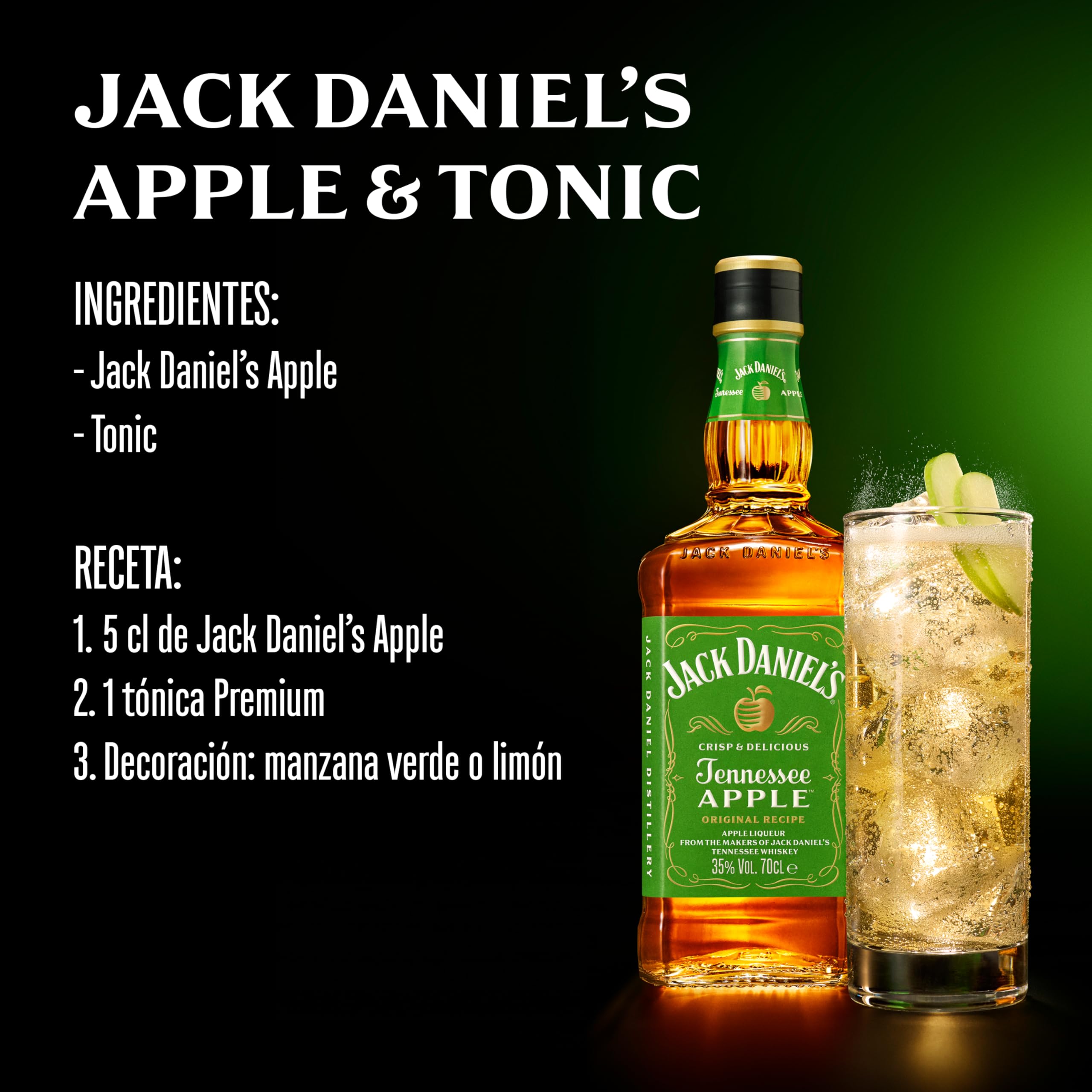 Jack Daniel's Whiskey Tennessee Apple 35% Vol. 700 ml
