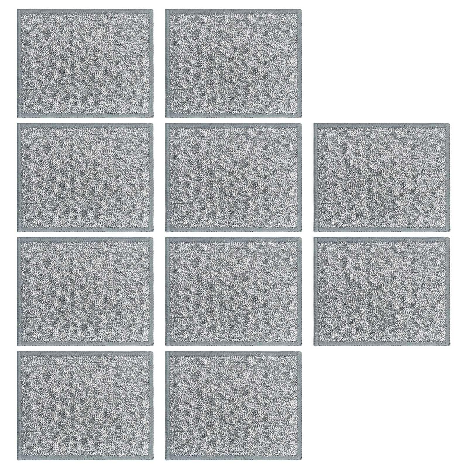 Xjdzineq 10PCS Double Side Scrubber Sponge Safe AntiScratch Scouring Pad for Cookware Oven Stovetop Kitchen Cleaning Cloth Cookware Scrubber