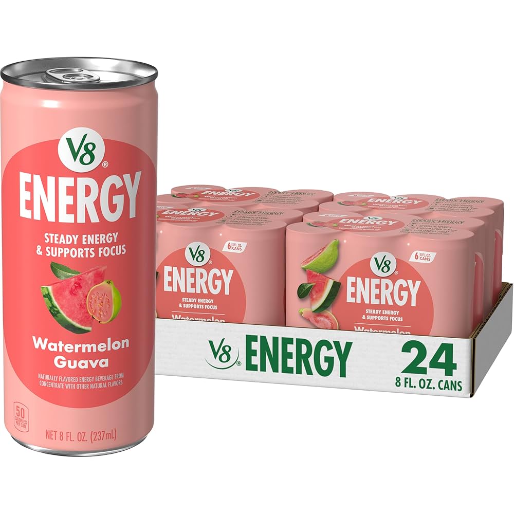 Amazon.com : V8 Energy Watermelon Guava Energy Drink, 8 fl
