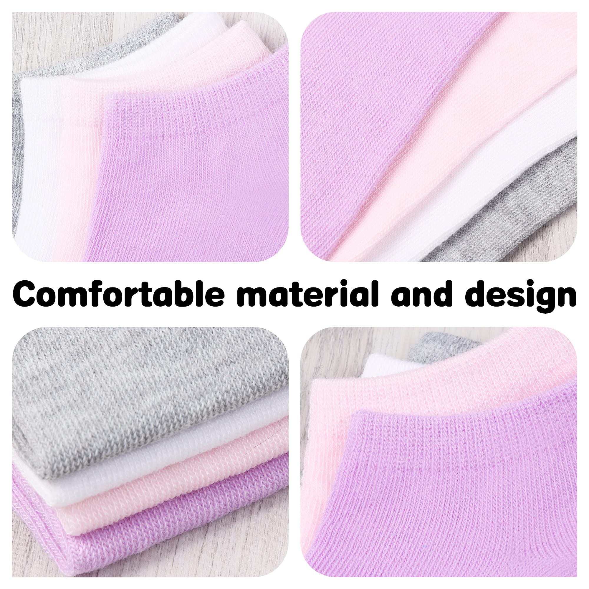 Libella 12 paia Calzini Bambini Calze Ragazze Cotone Conforto Traspirante per Primavera Estate calzini per sneaker colorati 2108