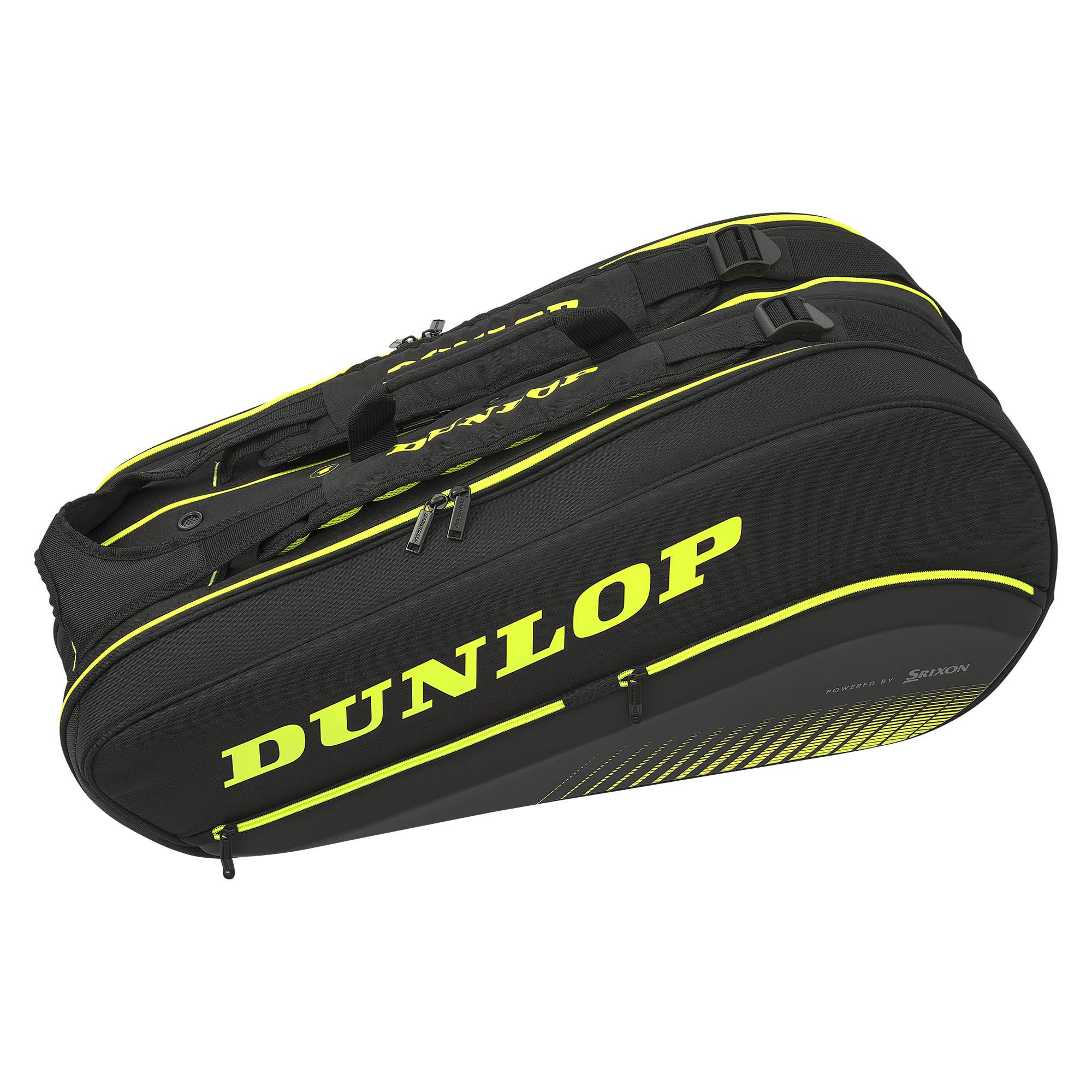 Vector X Dunlop SX Performance 8 Pack Thermo Tennis Bag Black and