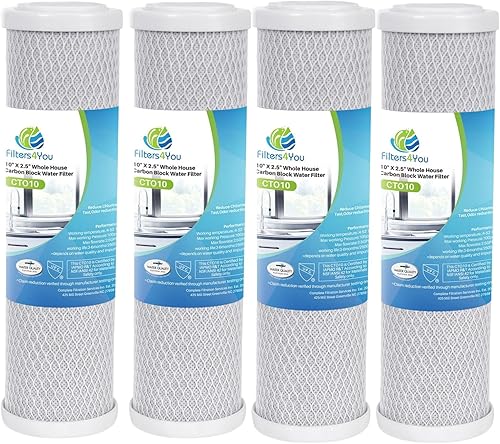 CFS Cartuchos de filtro de agua de bloque de carbono compatibles con los modelos GE GXWH04F, GXWH20F, GXWH20S y GXRM10 - Elimina el mal sabor y el