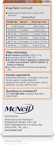Miniatura 9 de Children's Motrin - Medicina de suspensión oral para niños, 100 mg de ibuprofeno, sabor a bayas, 4 onzas líquidas