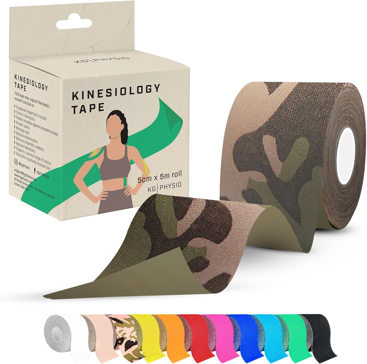 Kinesiology Tape 5m Roll [2024 Edition] Sports and Medical Tape for