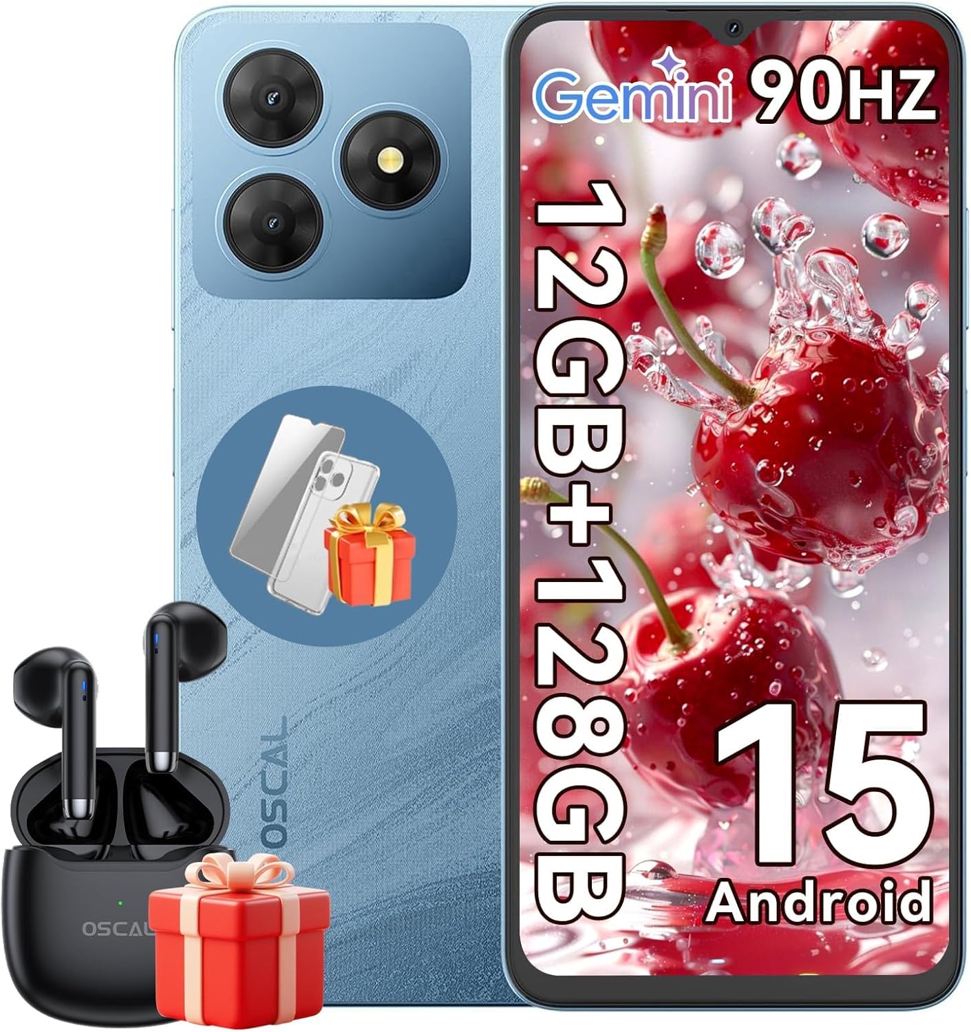 Amazon | OSCAL Flat2 Android15スマホ 12GB+256GB+2TB拡張可能 8コア