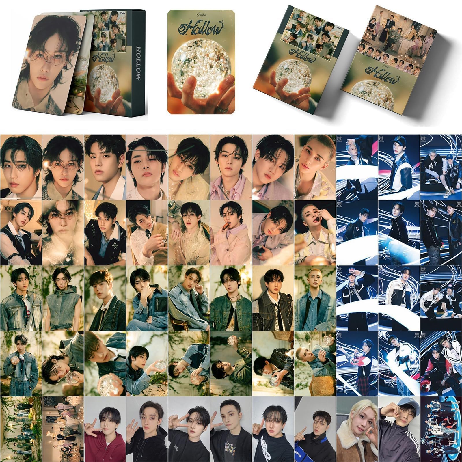 55pcs Stray Kids Photocards, Stray Kids Lomo Cards, SKZ 2025 《Hollow》New Album Cards, Must-Have for K-pop Fans