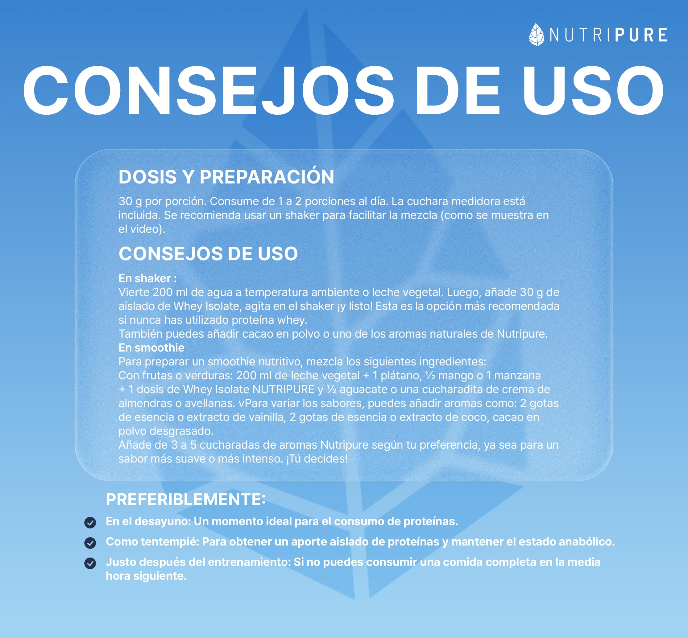 Nutripure | Whey Isolate Nativa | Aislado de Suero Nativo en Polvo | Vainilla | Suplemento Alimenticio a Base de Proteínas de Leche | Desarrollo Muscular | 81% Proteínas, 37% BCAA, 18% EAA | 750g | FR