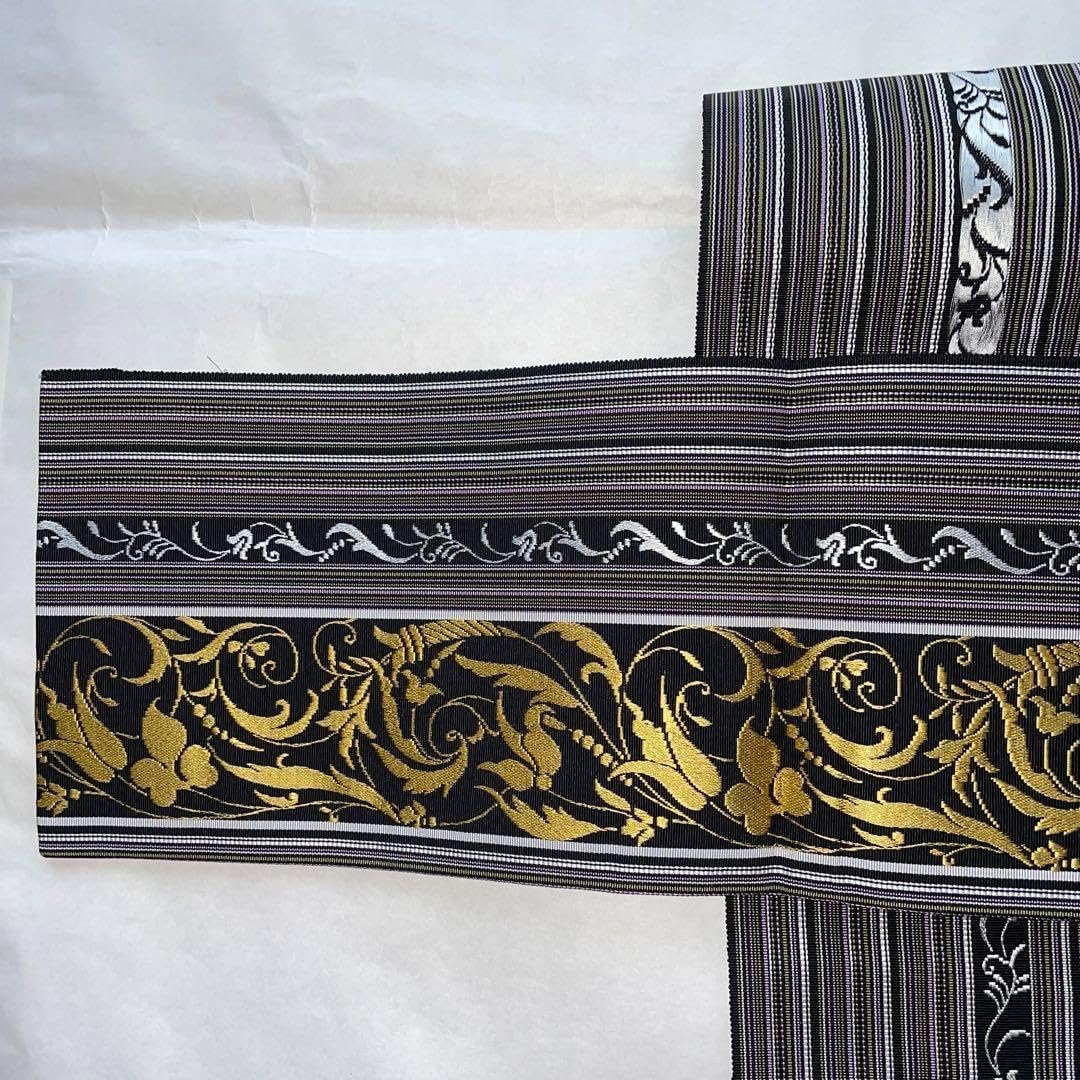 ❣️❣️ 新品未使用　金証紙付　博多帯　名古屋帯　八寸名古屋帯　博多織人 金証紙付 博多帯 名古屋帯 八寸名古屋帯 博多織人 博多織 名古屋帯