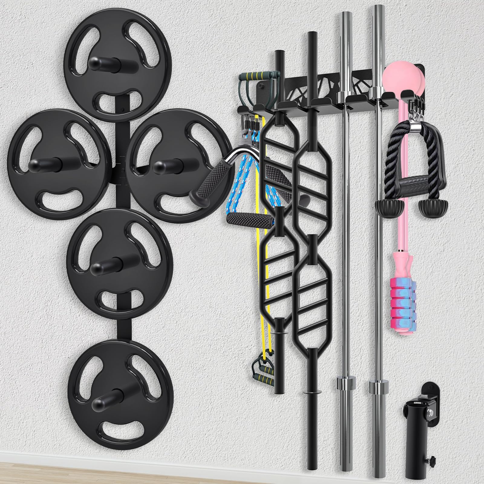 BRTGYM Gym Rack Organizer, Home Gym Accessories Hanger BRTGYM Gym Rack Organizer, Home Gym Accessories Hanger
