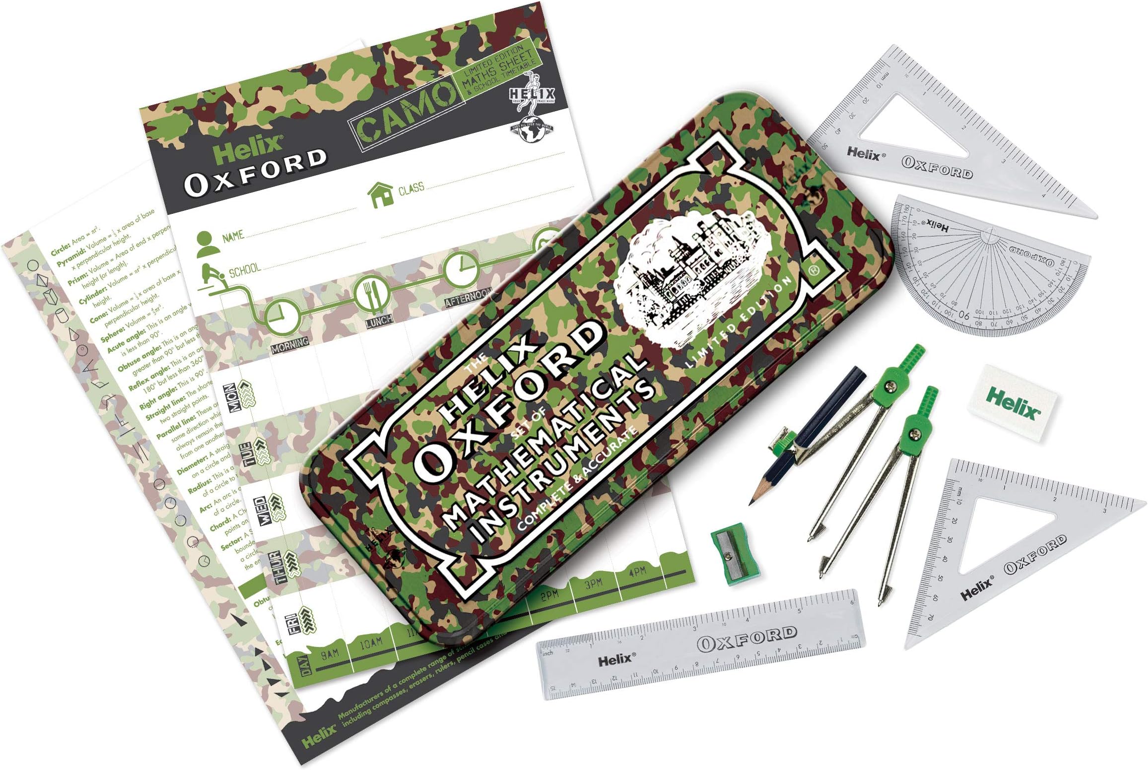 HelixHelix Oxford L-Edition Math Set Green 170530
