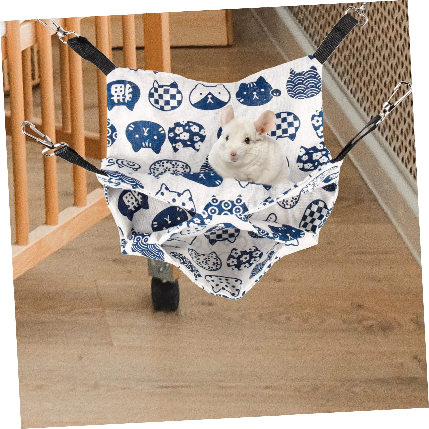 HANABASS 5pezzi Hammock Per Criceti e Piccole Creature Letto Comodo e Caldo Per Roditori Nido Versatile Per Parrocchetti e Cincillà Per e Autunno