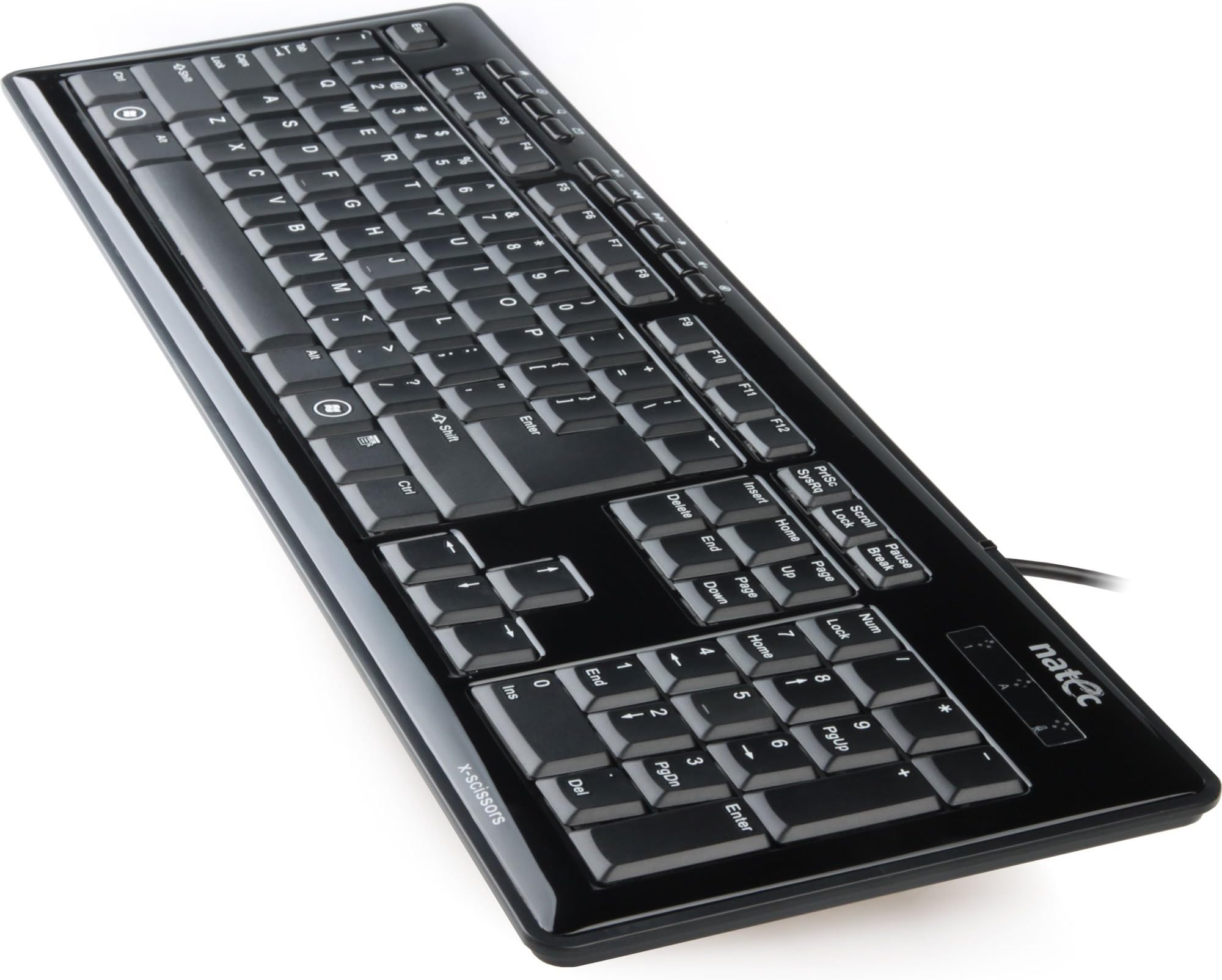 Natec Medusa 2 US International Layout Keyboard - Black