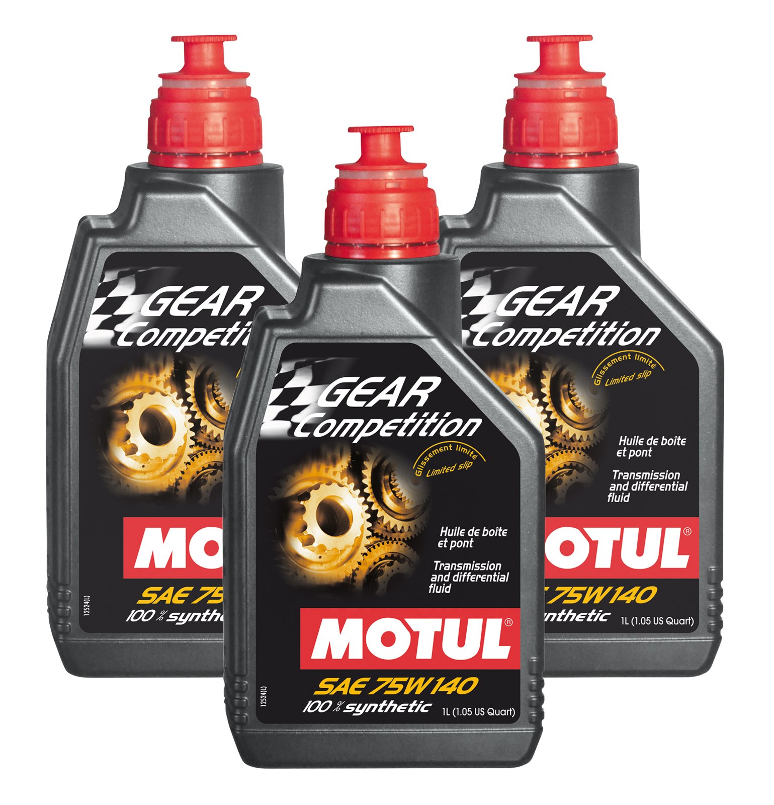 MOTUL GEAR COMPETITION 100% Synthetik 75 W140 3x 1Liter : Amazon 