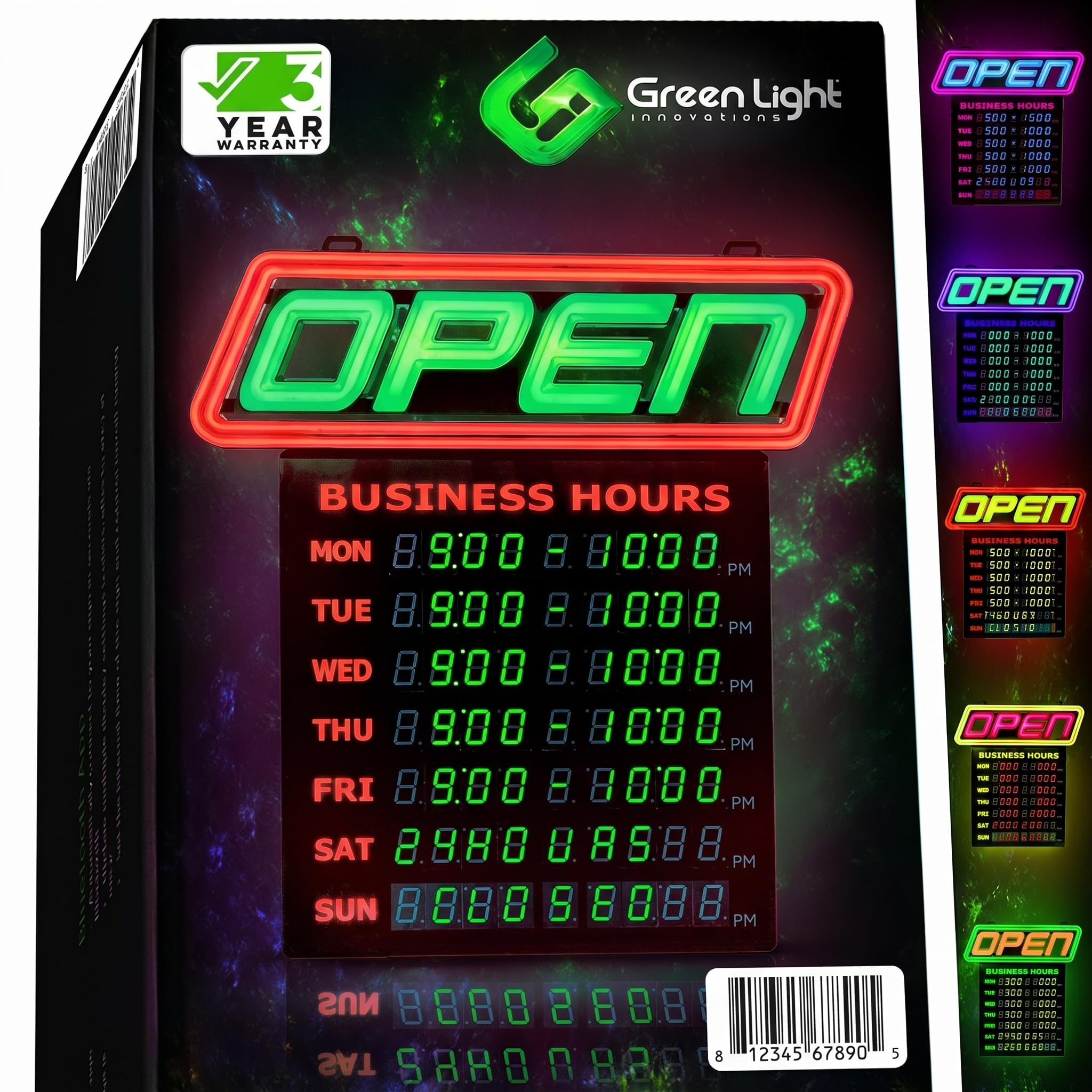 Amazon.com: LED Open Sign for Business with Programmable Business
