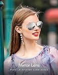 LUENX Classic Aviator Polarized Sunglasses for Men Women - Trendy Metal Sun Glasses UV 400 Protection