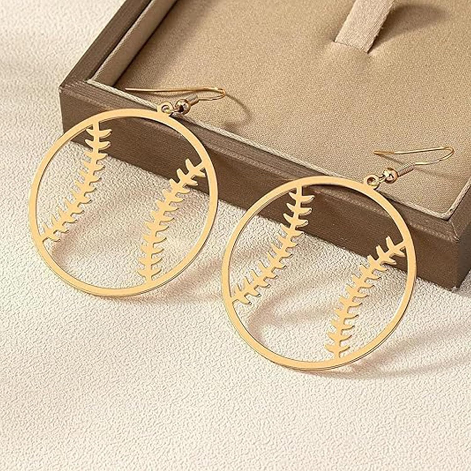 Baseball Earrings for Women Sports Ball Shape Drop Dangle Earring Trendy Sports Jewelry Game Day Outfit Accessories Party Favors Gifts - Image 6