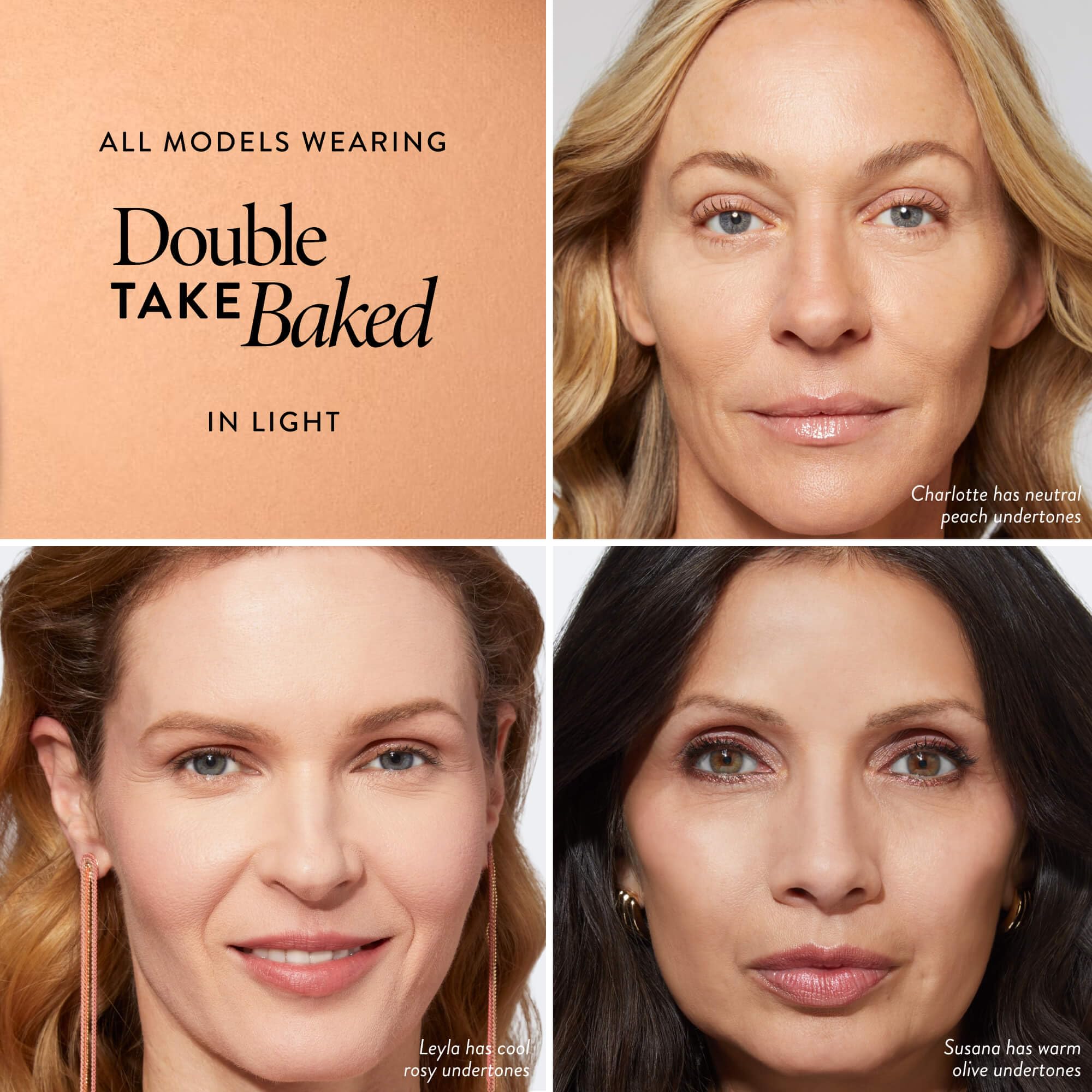 LAURA GELLER NEW YORK Baked Double Take Puder Makeup, Medium, Langanhaltende Make Up Puder Foundation, Volle Deckkraft, Atmungsaktives, Klassisches Matt-Finish, Anti-Aging-Inhaltsstoffe