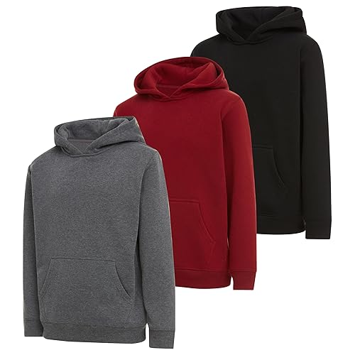 PURE CHAMP Boys Hoodies 3 Pack Fleece Pullover & Zip-Up