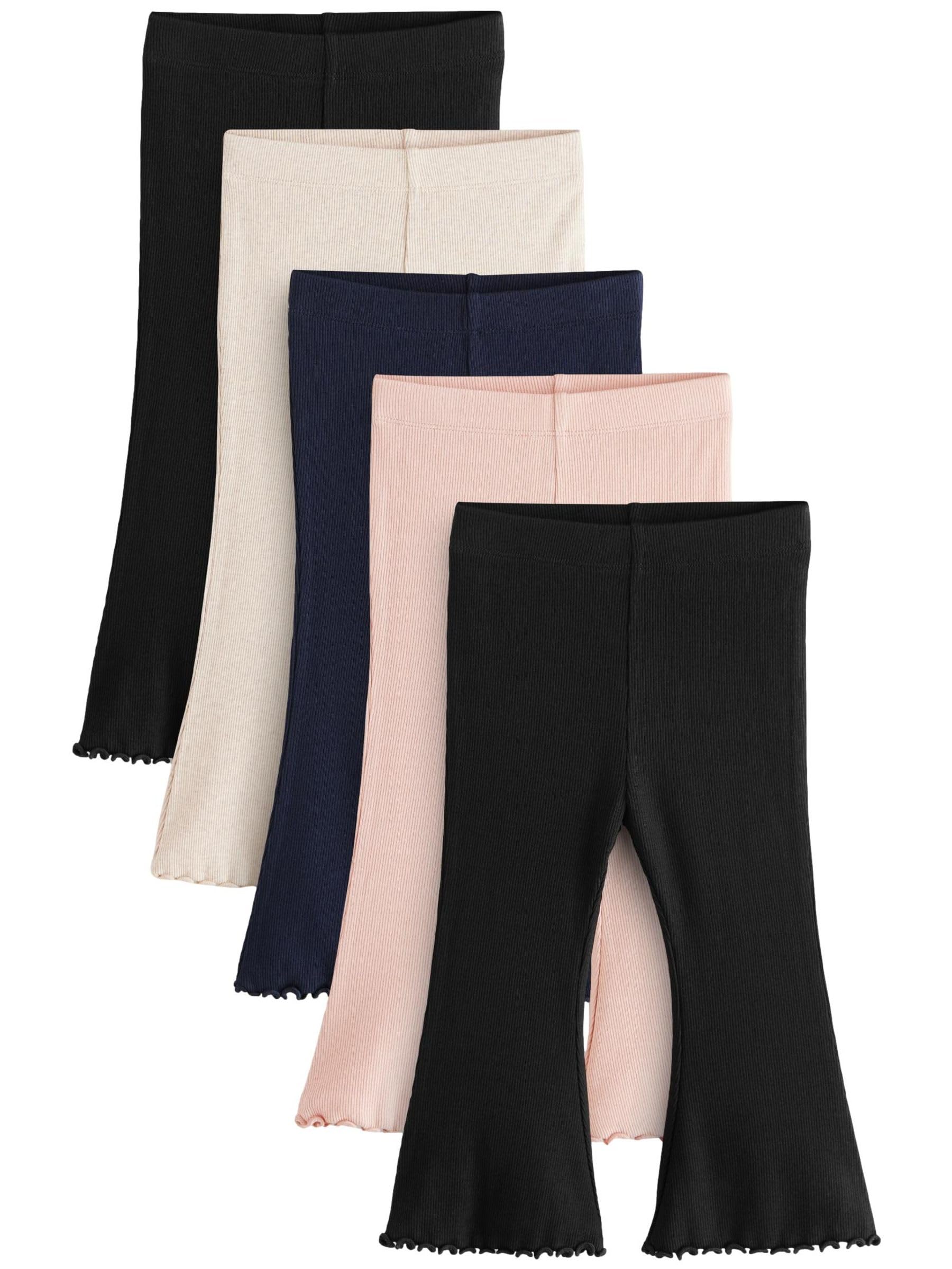 NEXT Fille Lot de 5 Leggings côtelés évasés