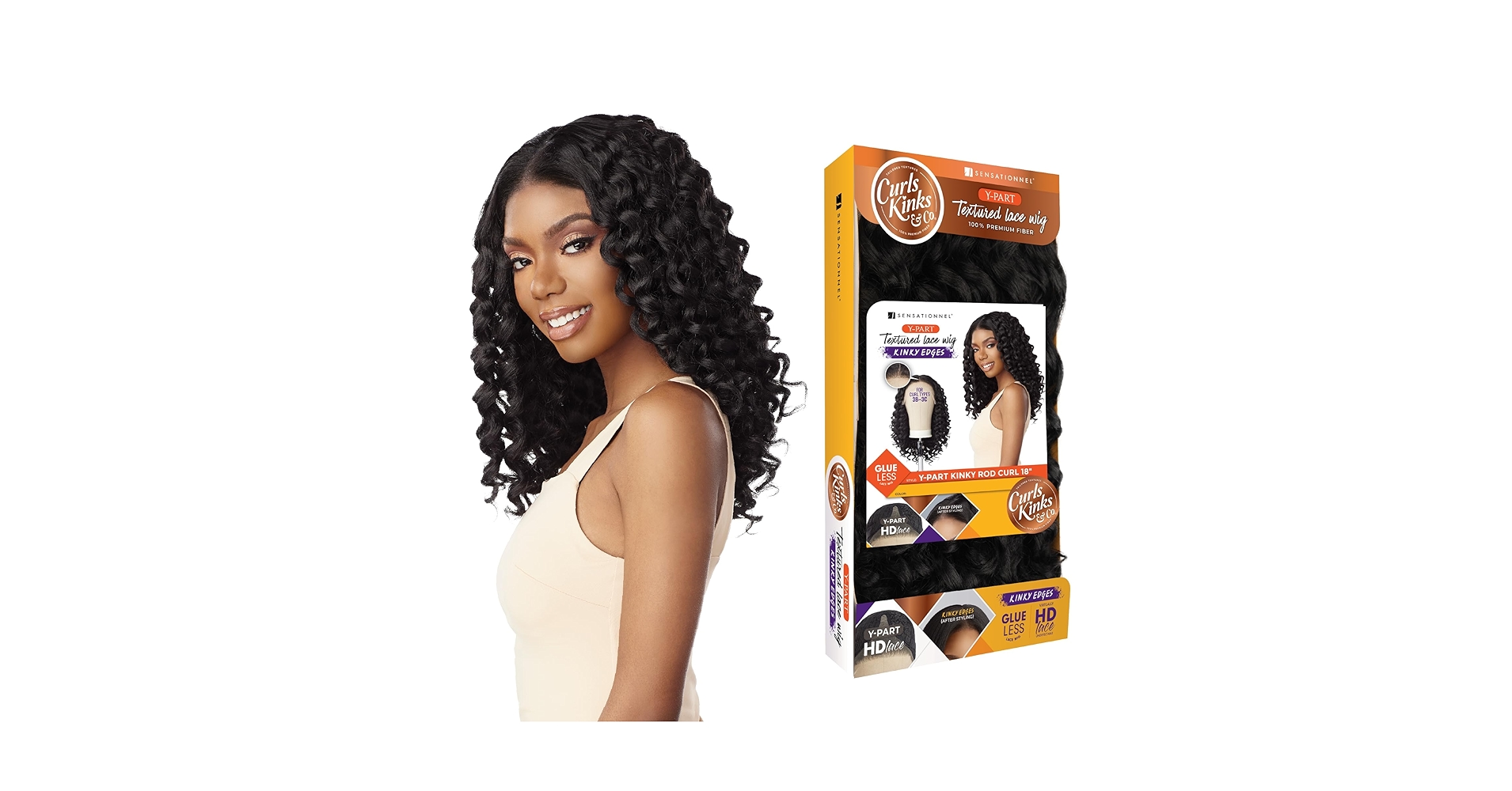 Amazon.com : Sensationnel Curls Kinksandco Kinkyedges Wig