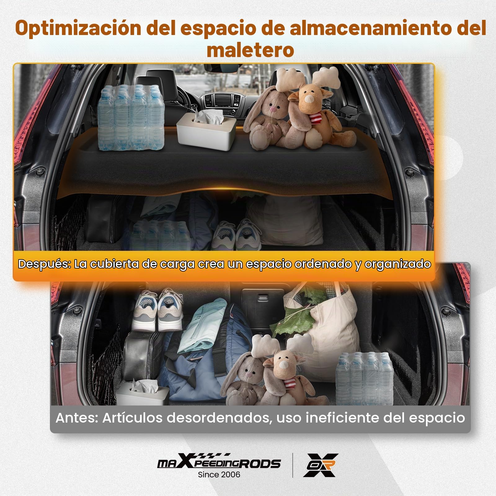 maXpeedingrods Cubierta de maletero para Ford Focus MK3 11-18 BM51A46506AD3JA6 negro
