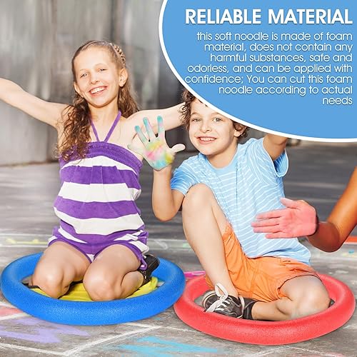 Miniatura 7 de Fideos de piscina flotantes de 51 pulgadas, tubo de espuma de 51 pulgadas de largo, accesorios de piscina gruesos para natación, proyectos flotantes