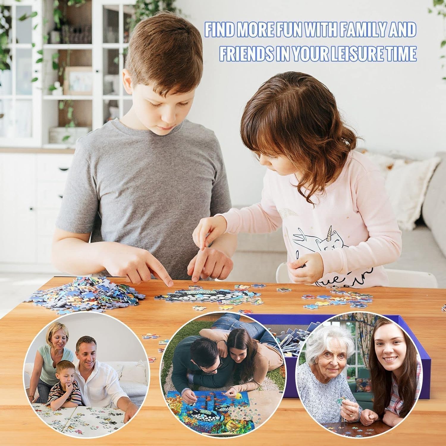 Yiting 1000 Piece Jigsaw Puzzles for Adults 12 Constellation/Christmas Bird/Butterfly/Hummingbird/Mandala Flower/Darrell Bush Lake Puzzle Adult - Image 3