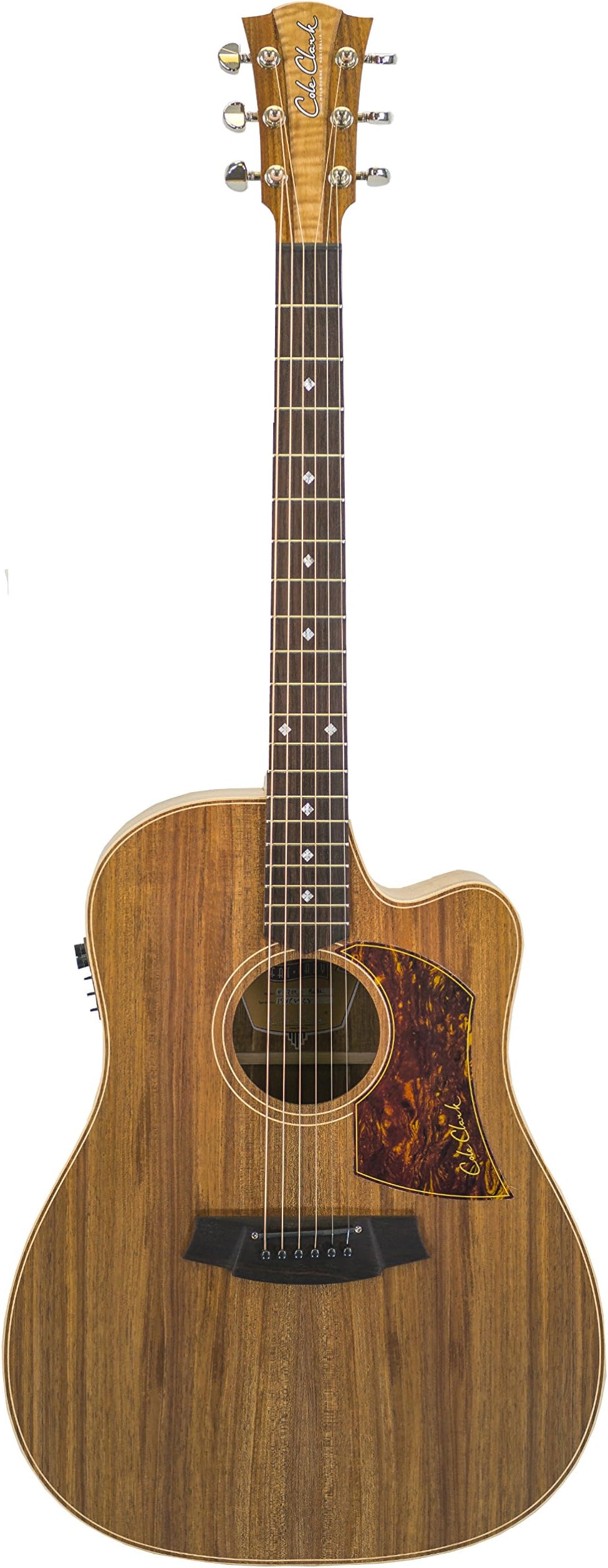 Cole Clark Fat Lady 2 Series CCFL2EC-BLBL Cutaway Dreadnought Guitar with Pickup - Blackwood/Blackwood