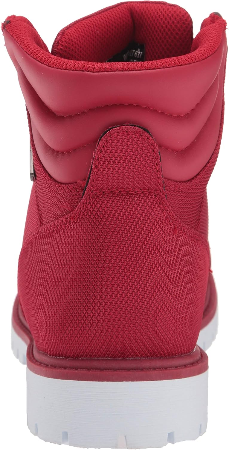 Lugz Women's Grotto Ii Lace Up Hiking Boots Fashion 7.5 Mars Red/White